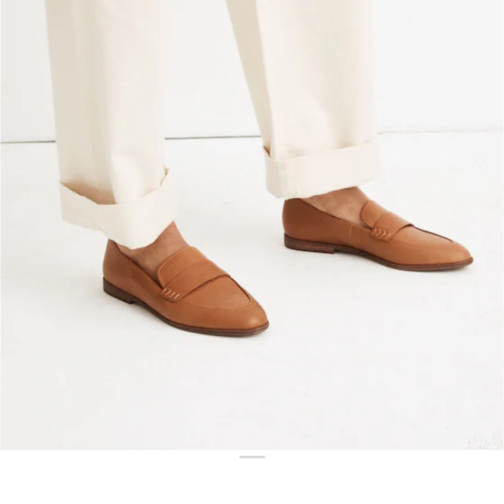Madewell Tan Leather Loafers 7.5